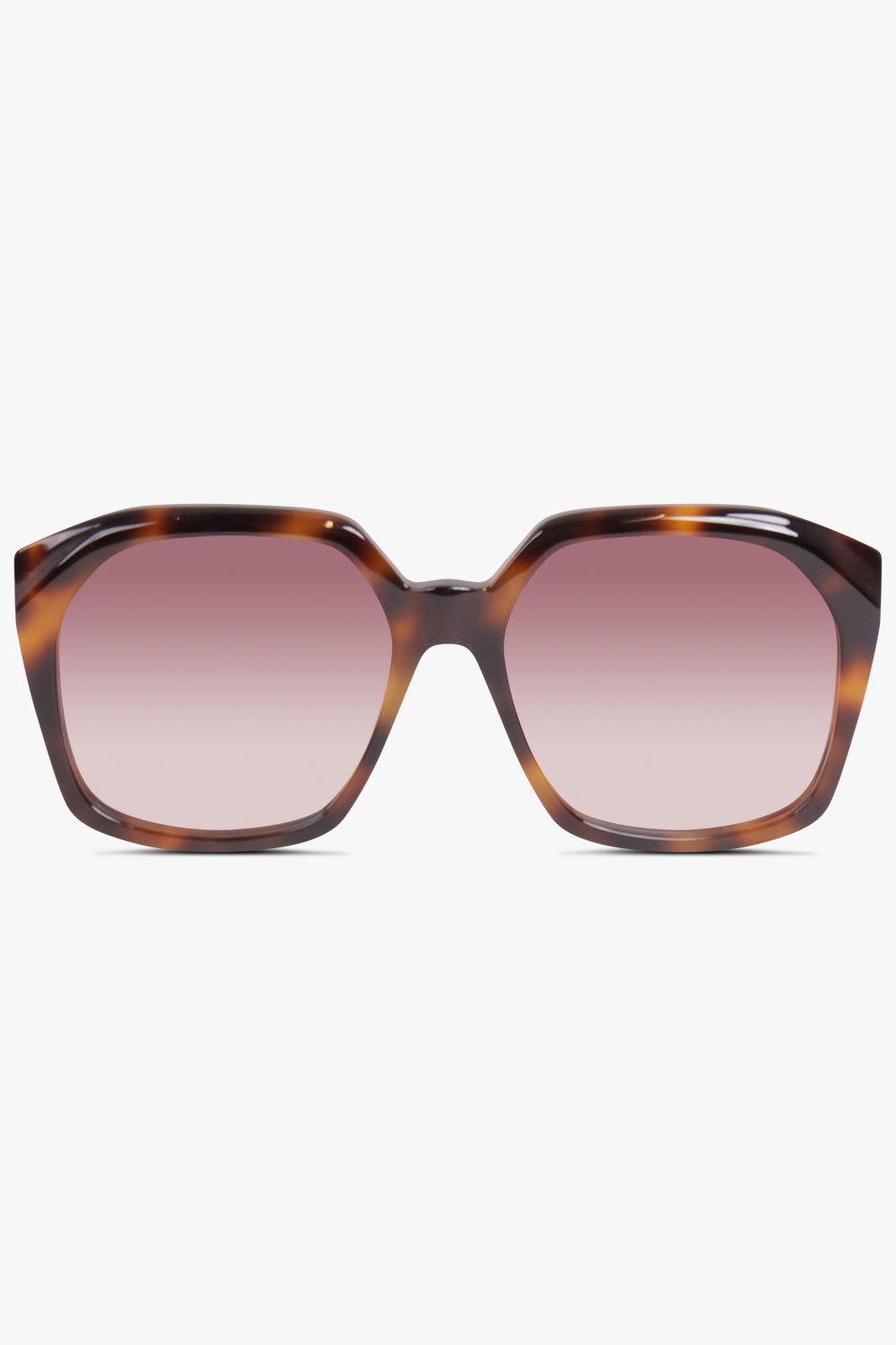 CH02805 57 RECTANGLE SQUARED SUNGLASSES | BROWN - 1