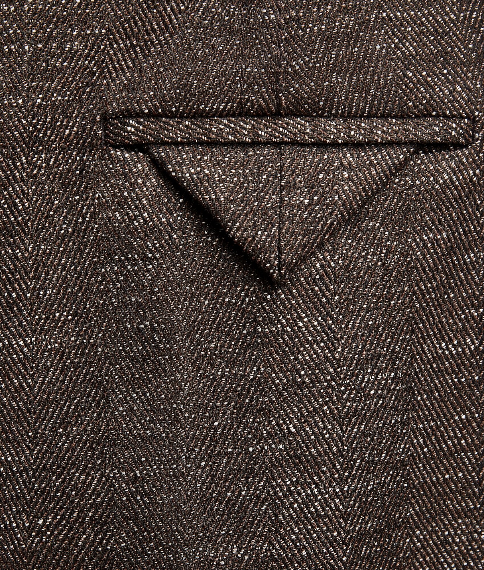 Textured Wool Speckled Trousers - 4