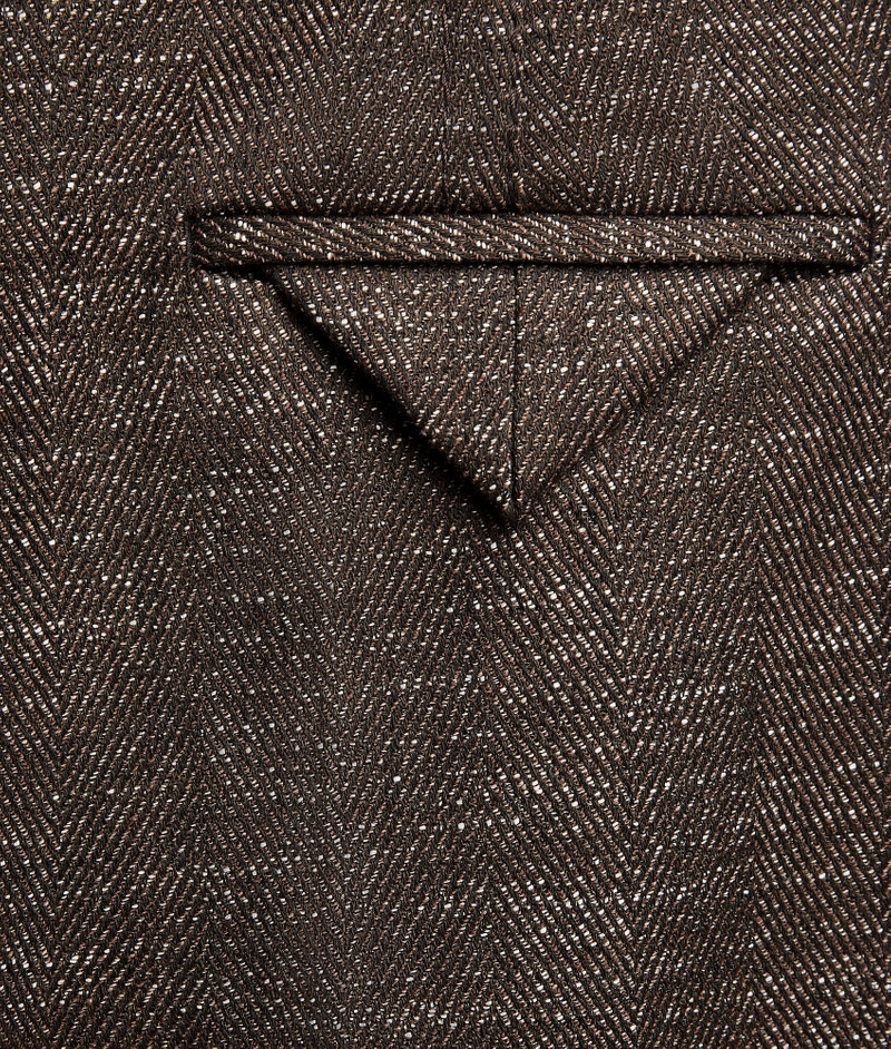 Textured Wool Speckled Trousers 4