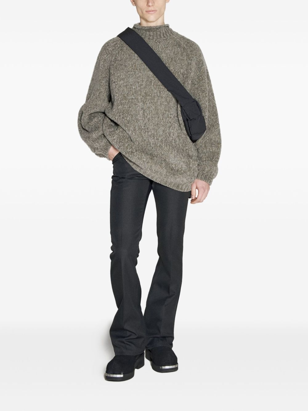 mock-neck wool sweater - 2