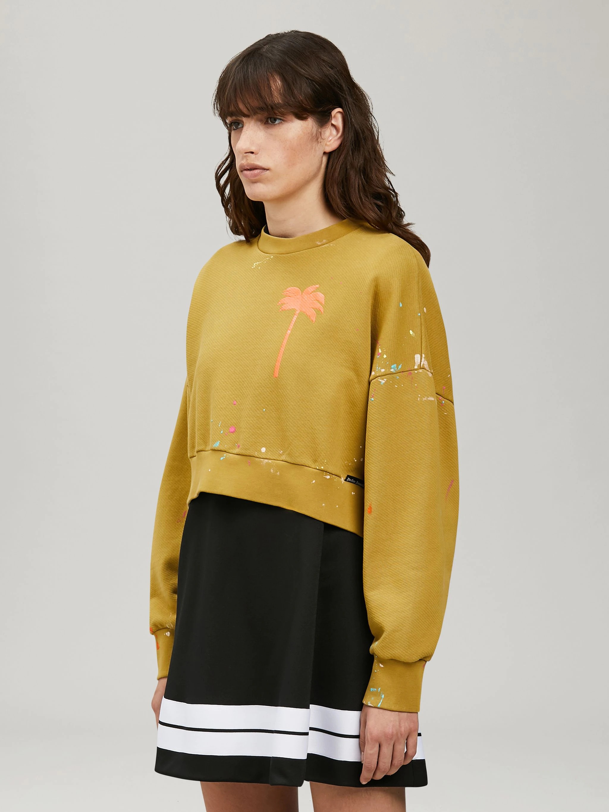 PAINTED CROPPED SWEATSHIRT - 4
