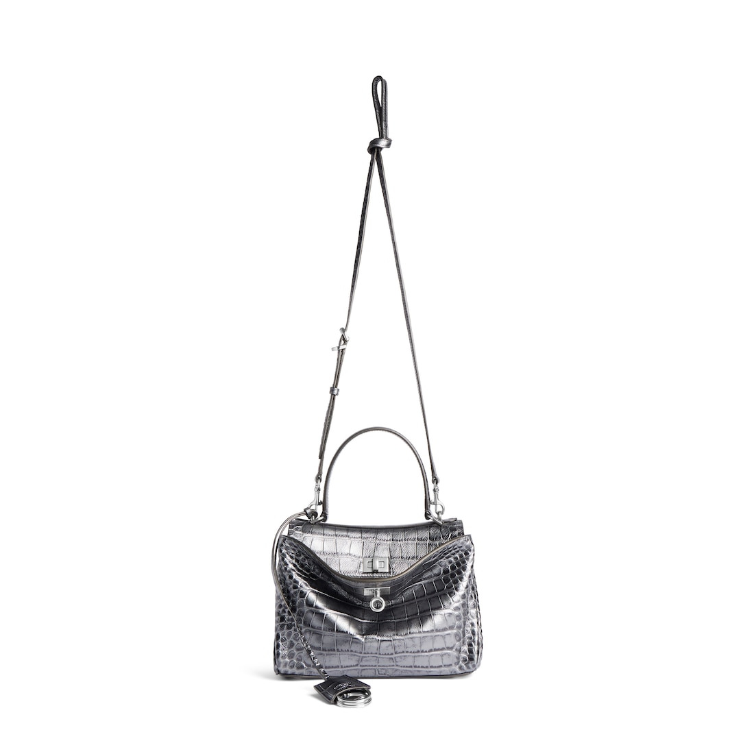 Women's Rodeo Handbag Mini in Gun Metal - 4