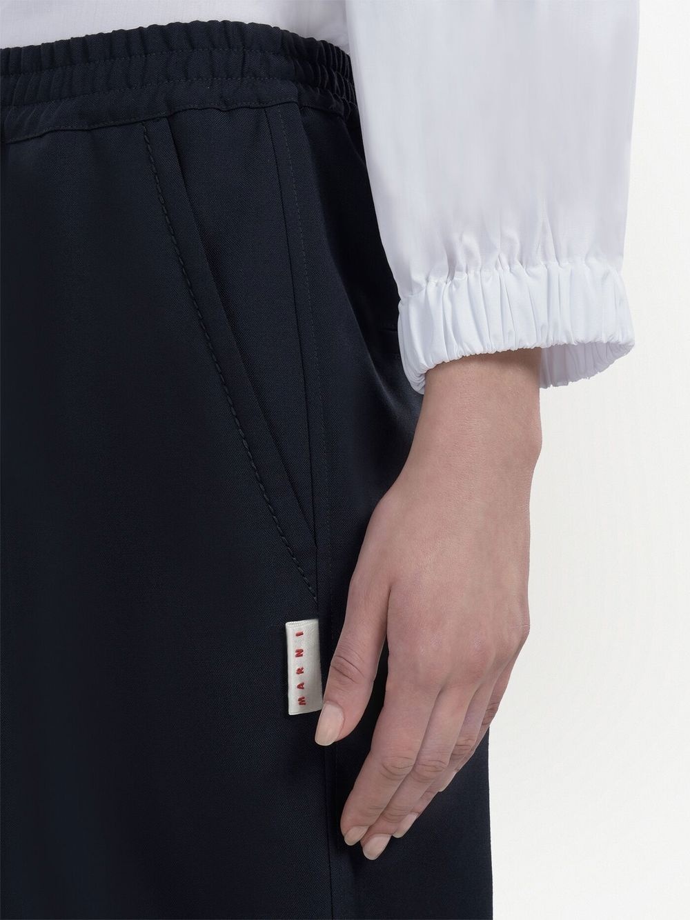 straight-leg cut trousers - 5