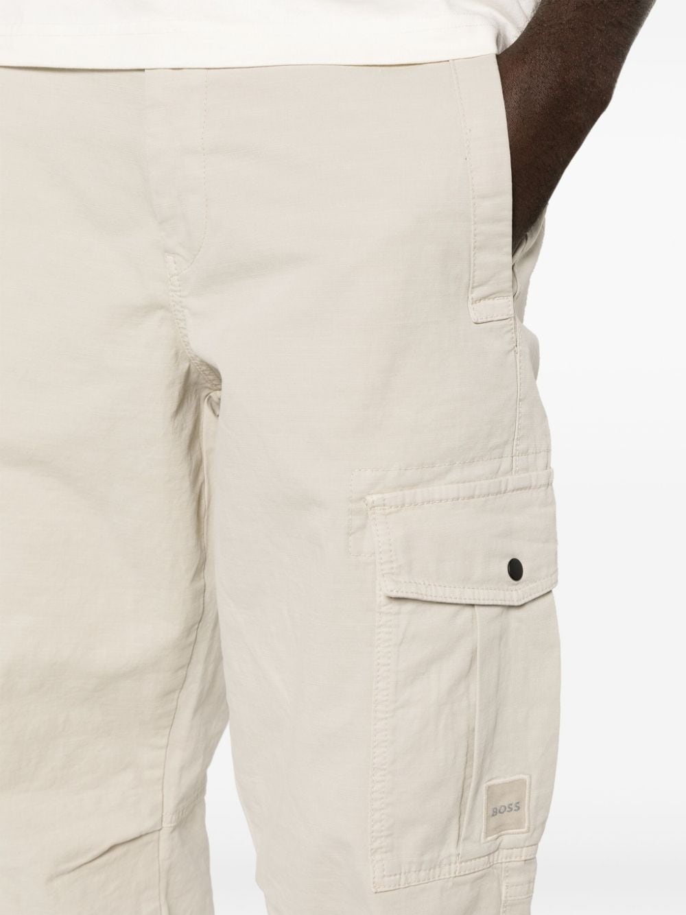 mid-rise cargo trousers - 5