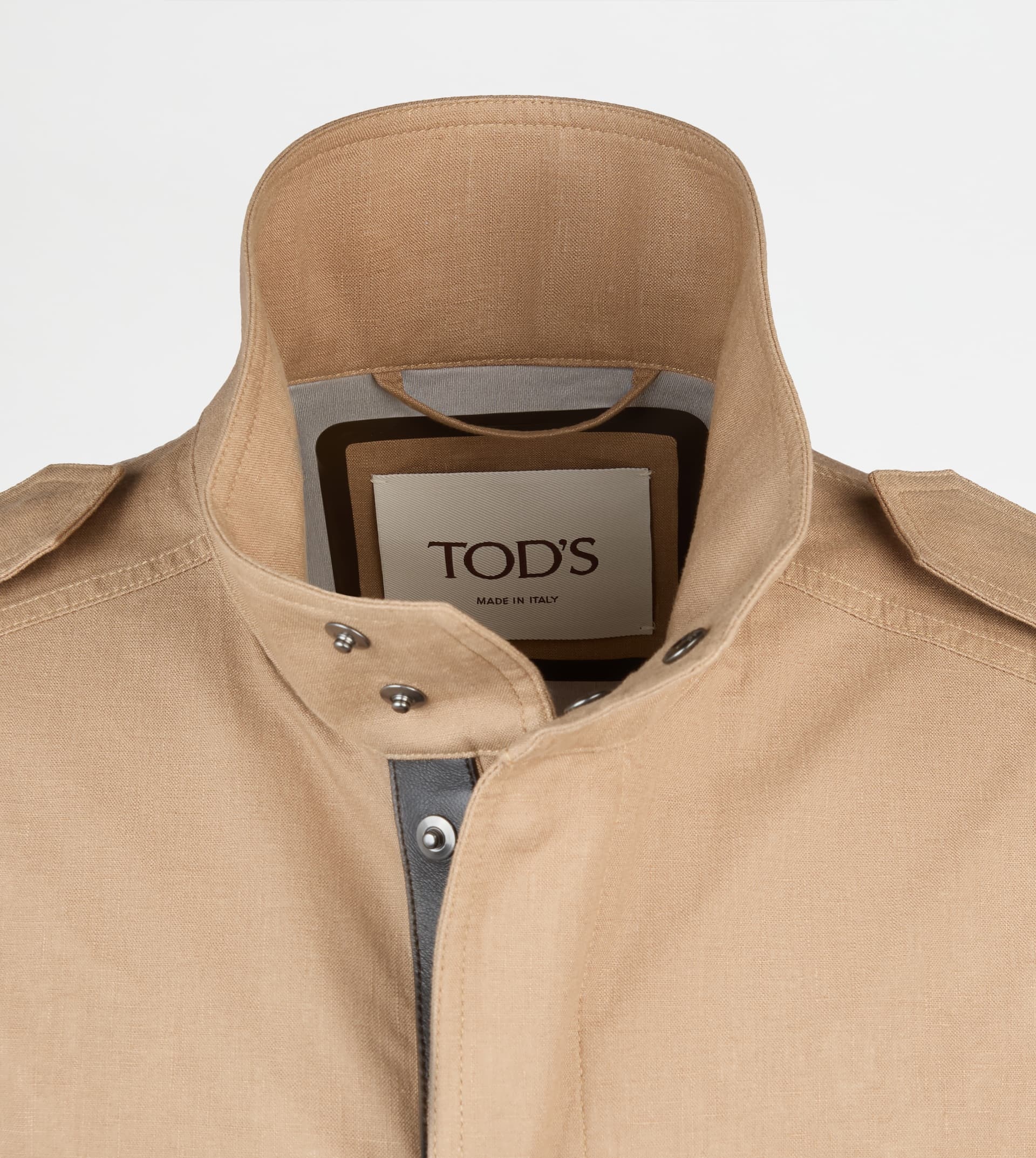 FIELD JACKET IN LINEN - BEIGE - 8