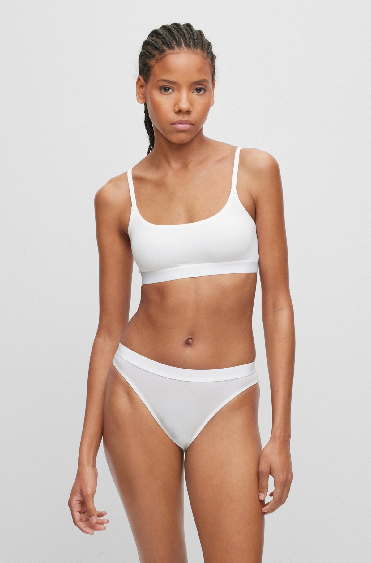 TWO-PACK OF BRALETTES IN STRETCH MODAL - 2