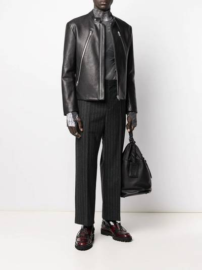 Maison Margiela zip-detail biker jacket outlook