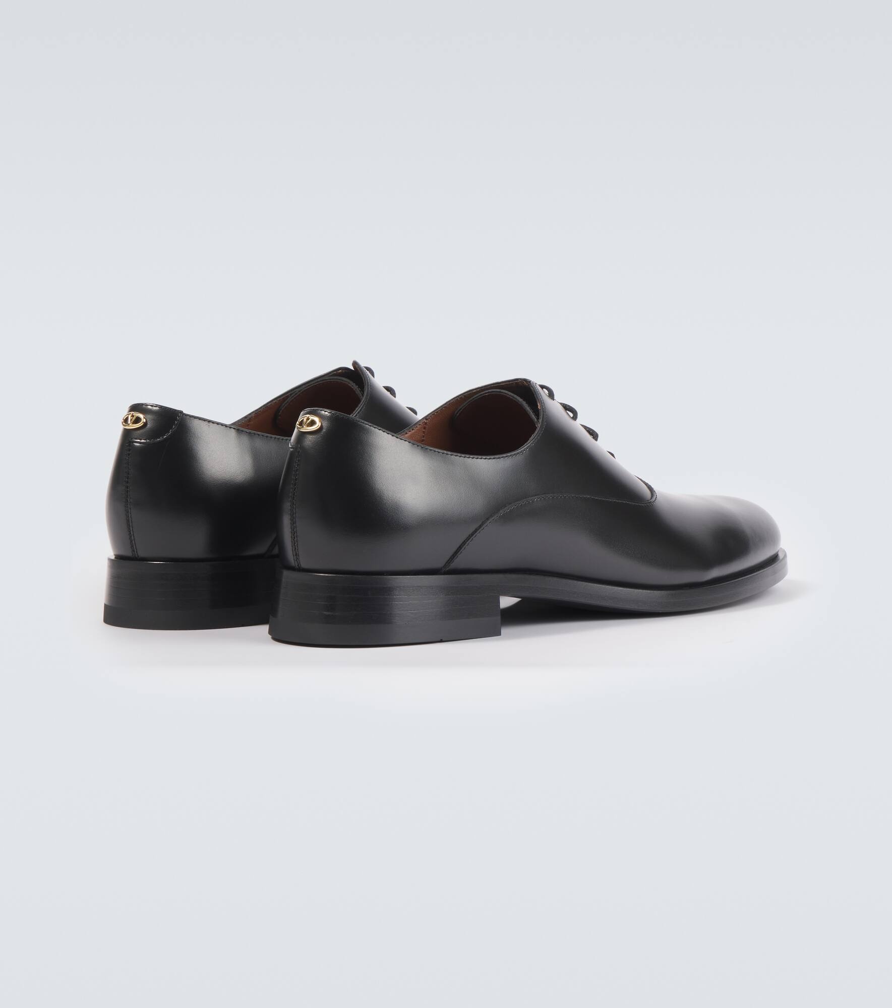 Mini VLogo Signature leather Derby shoes - 6