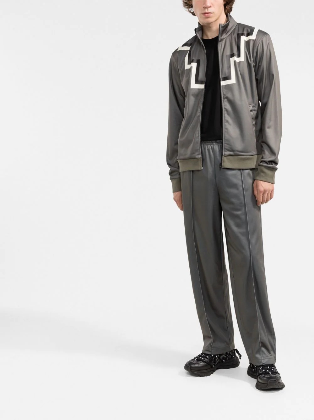 pintuck logo-detail track pants - 2