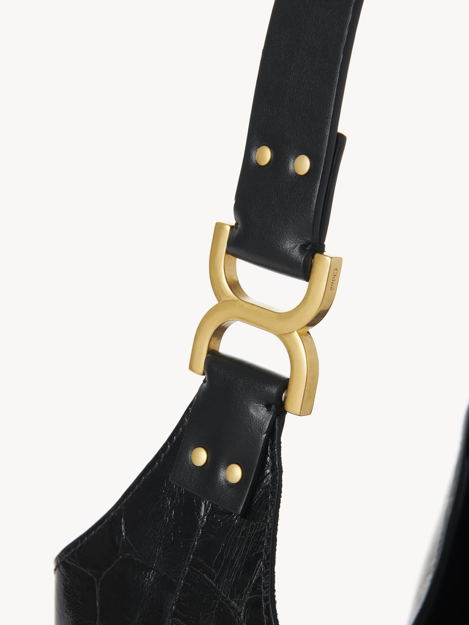 SMALL MARCIE HOBO BAG IN CROCO-EFFECT LEATHER - 7