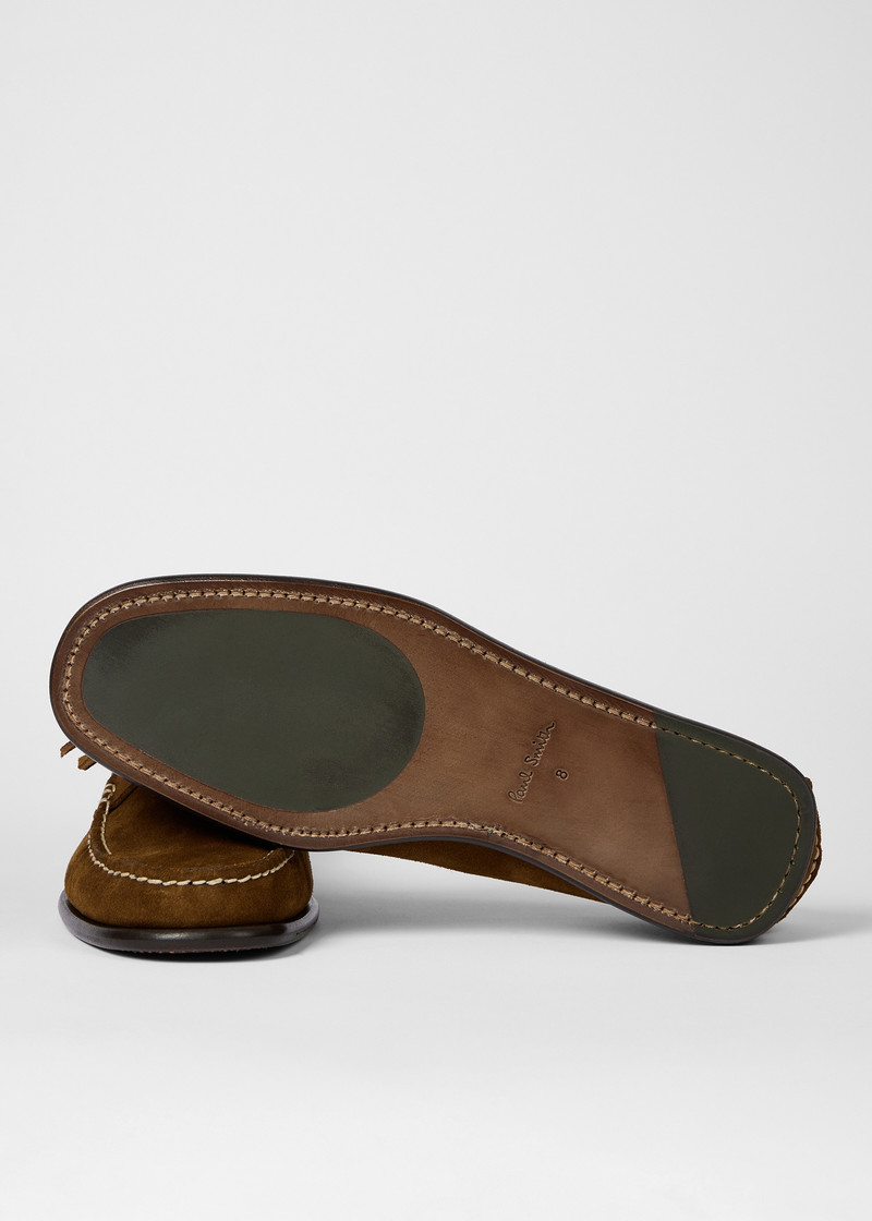 Paul Smith Dark Brown Suede 'Truro' Shoes outlook