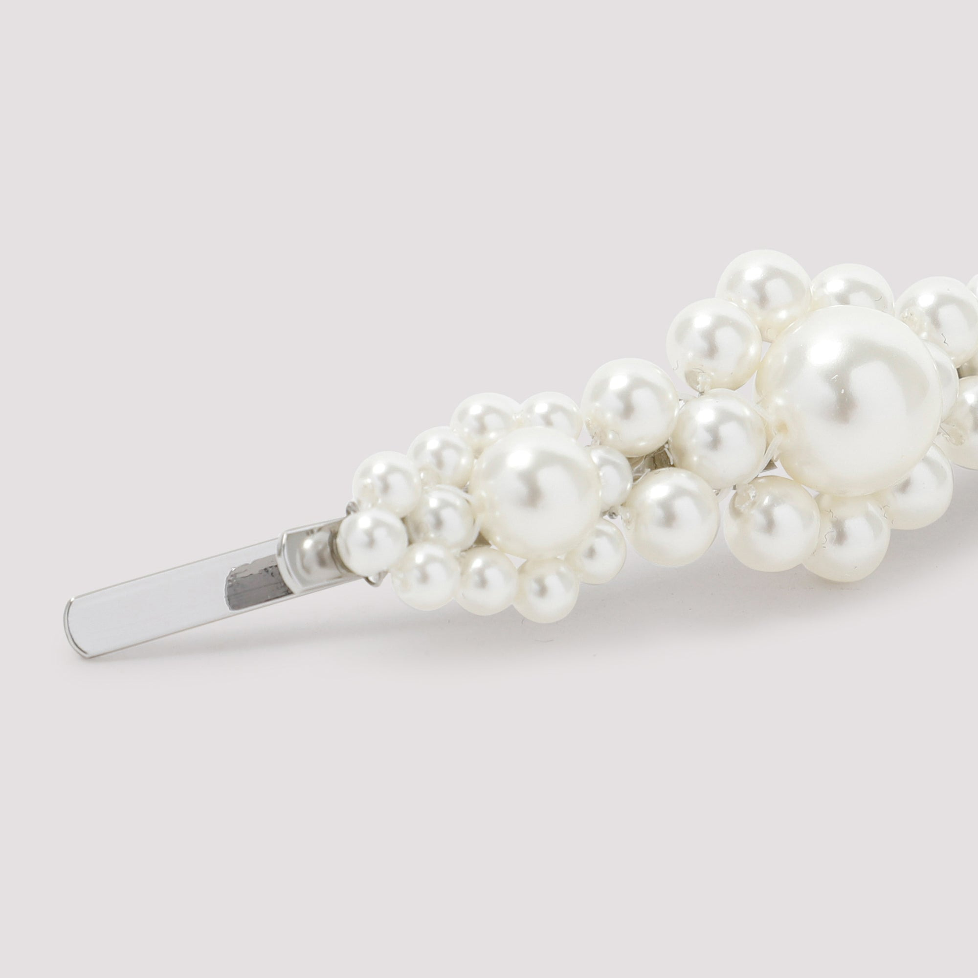 Simone Rocha Pearl Large Flower Hair Clip Women - 3