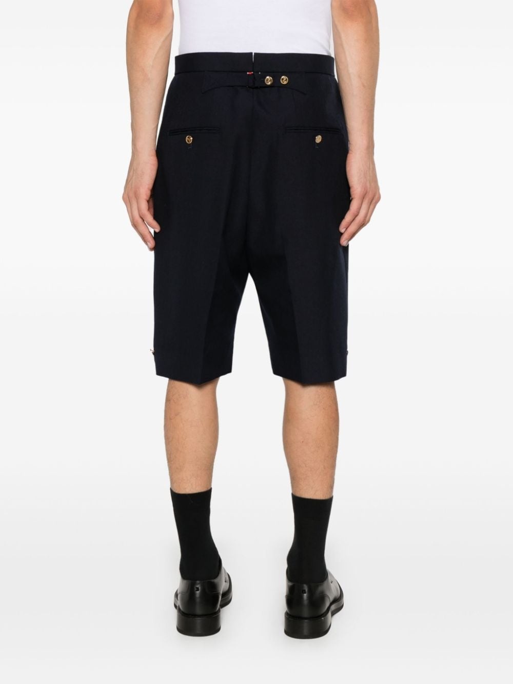 high-rise backstrap shorts - 4