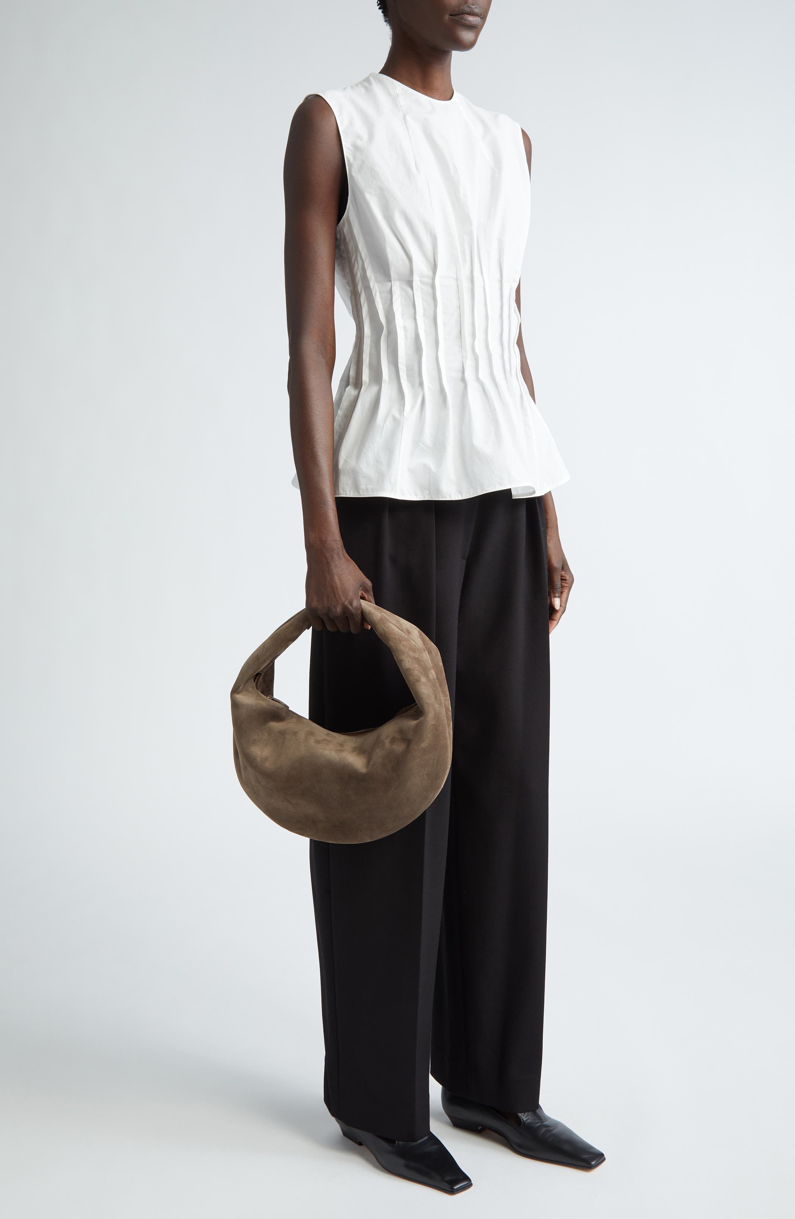 Medium Olivia Suede Hobo Bag - 3