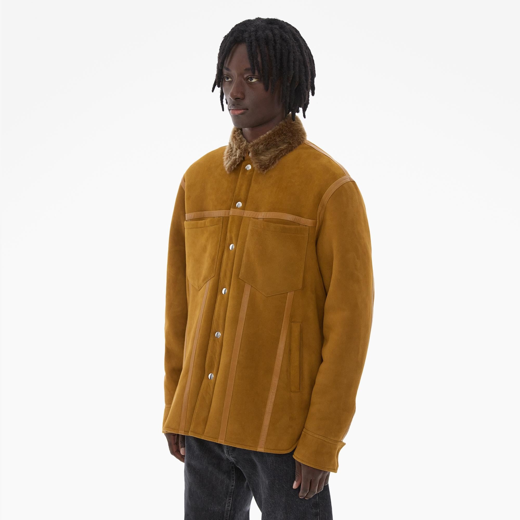 SHEARLING TRUCKER JACKET - 5