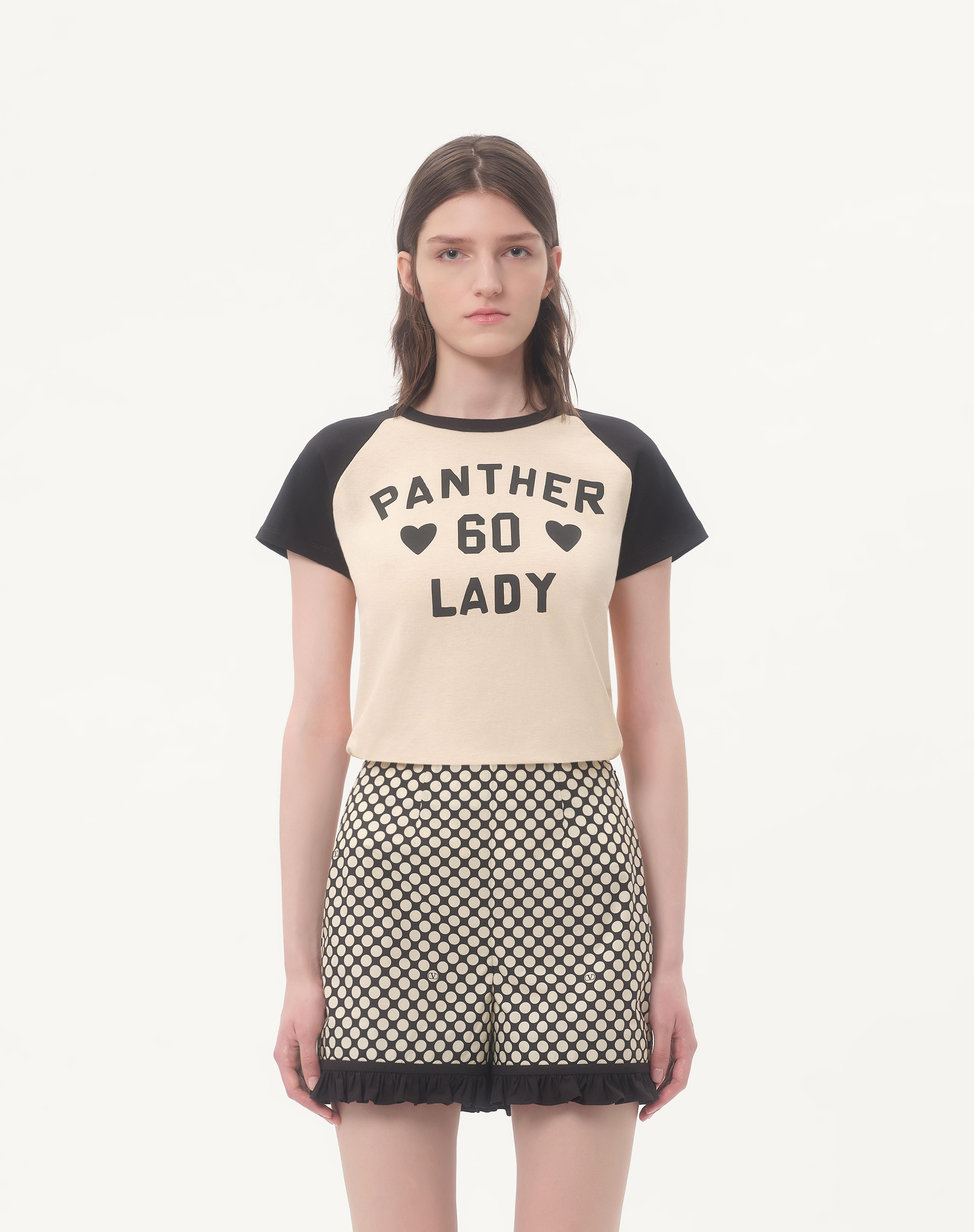 COTTON T-SHIRT WITH CHEZ VALENTINO PRINT - 4