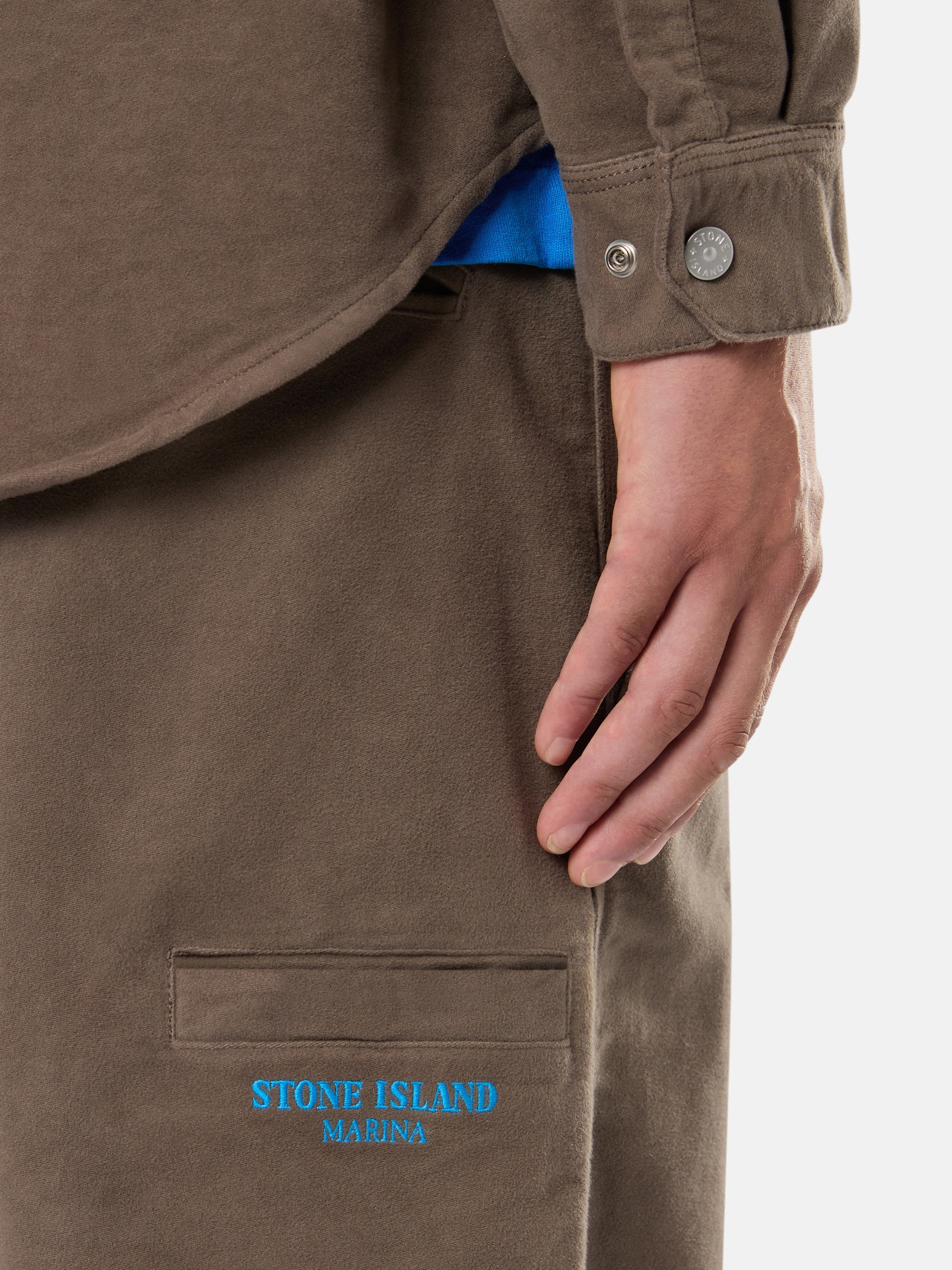 319X6 COTTON MOLESKIN_STONE ISLAND MARINA - 4