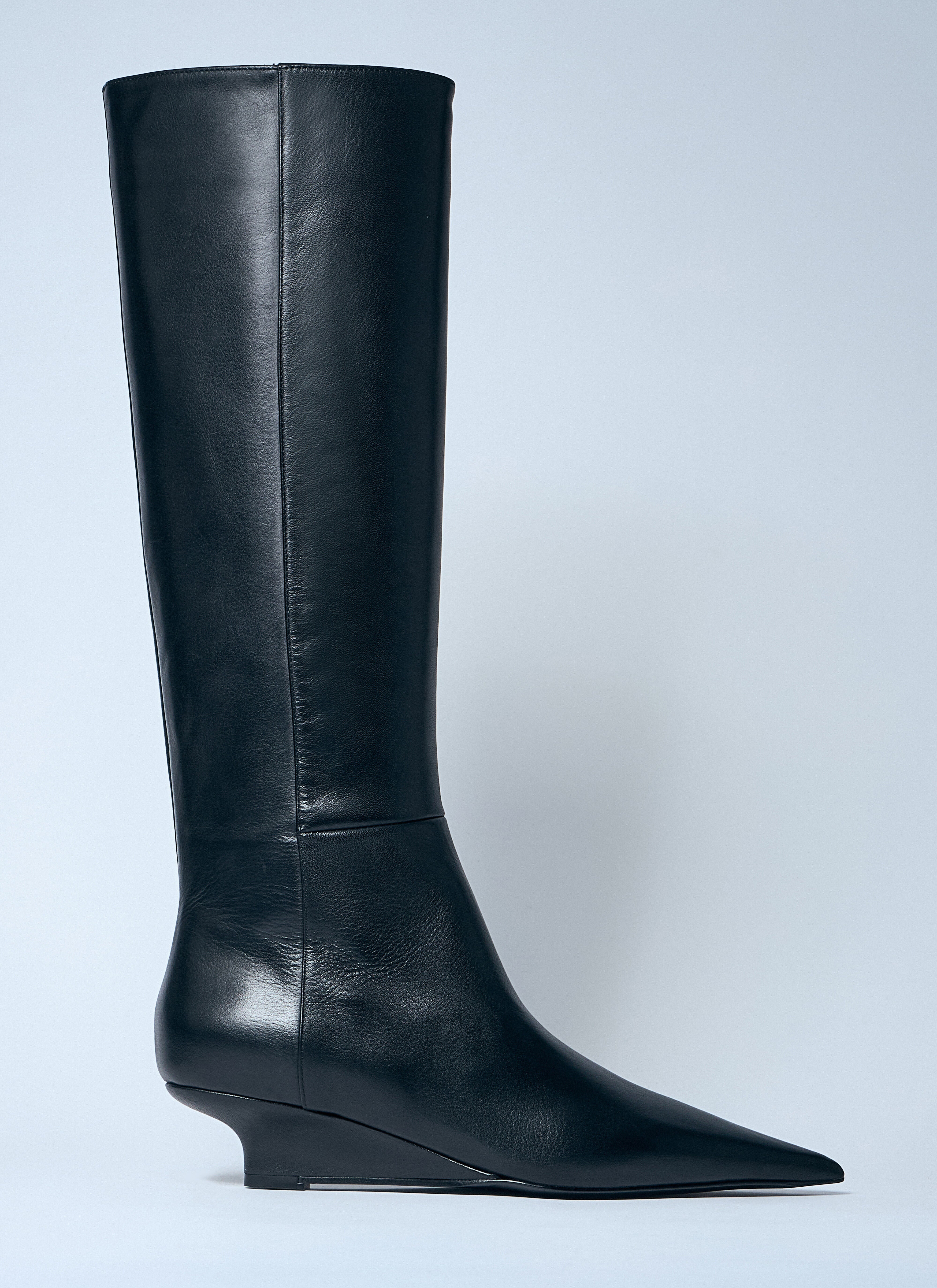Toteme Women Sharp Knee-High Leather Boots - 1
