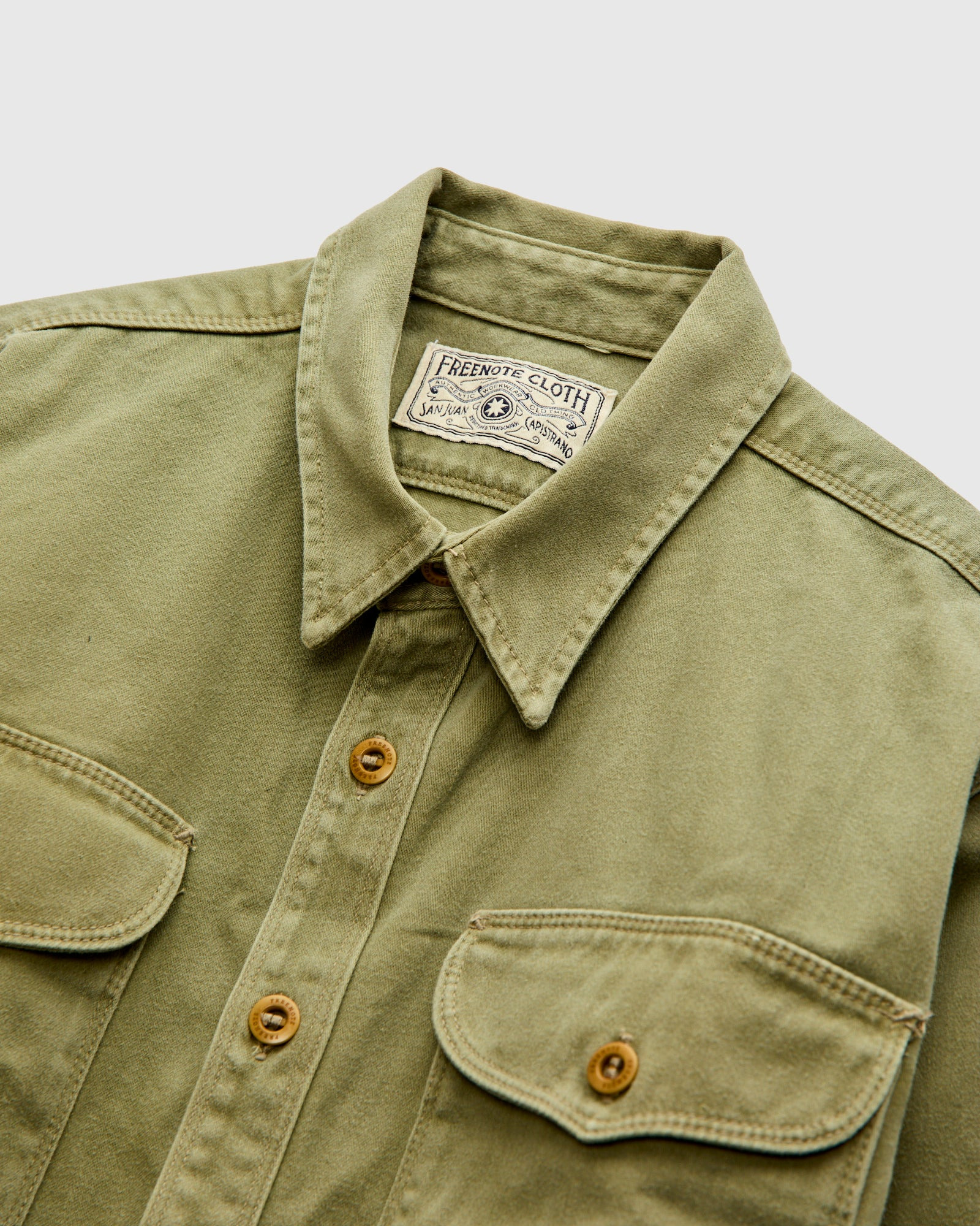 Utility Shirt in Olive - 3