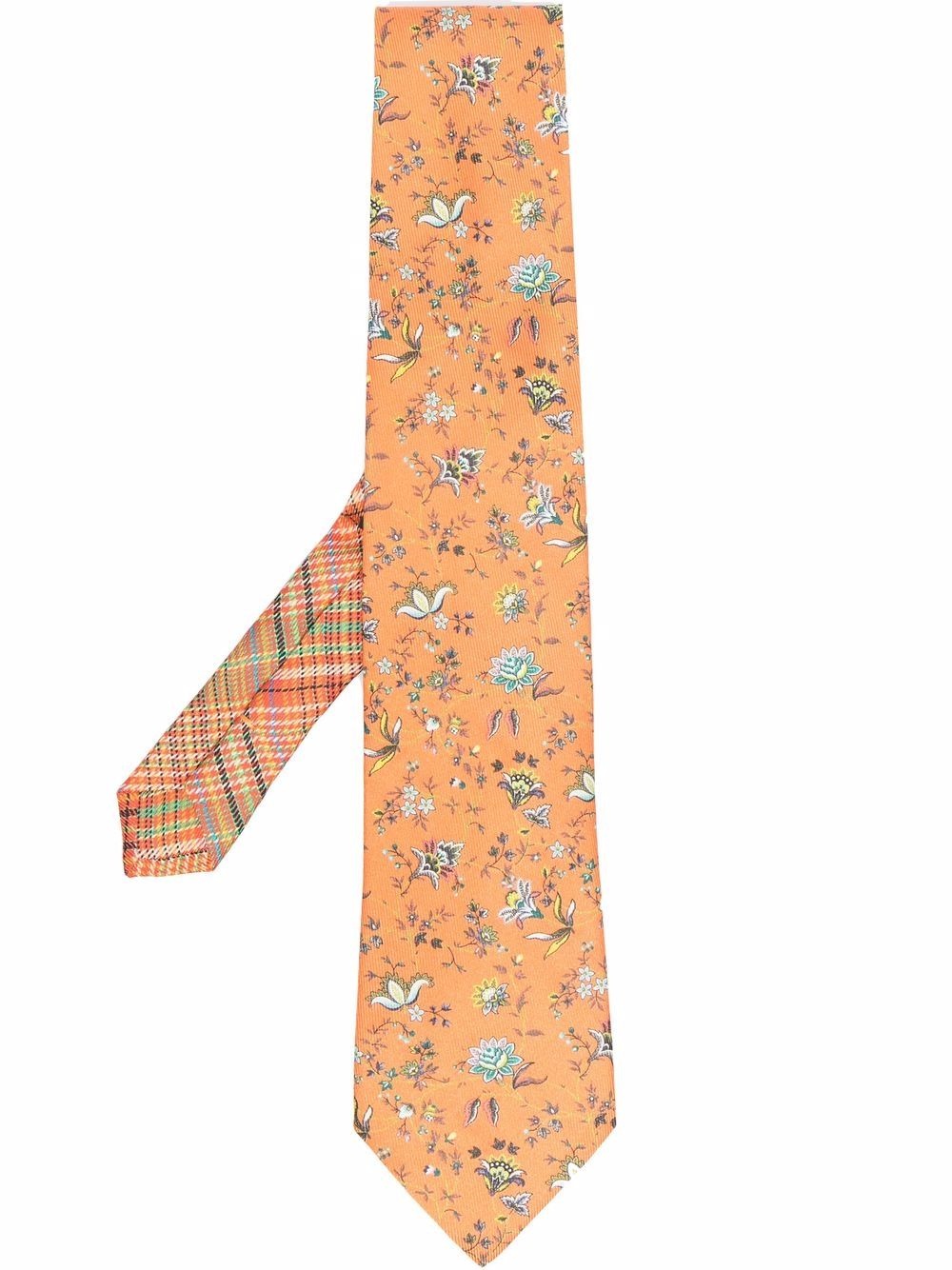 floral-print tie - 1