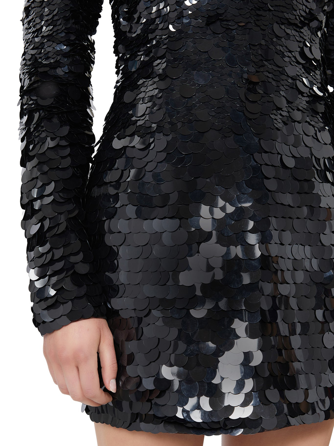 SHORT DRESS WITH SEQUINS - 5