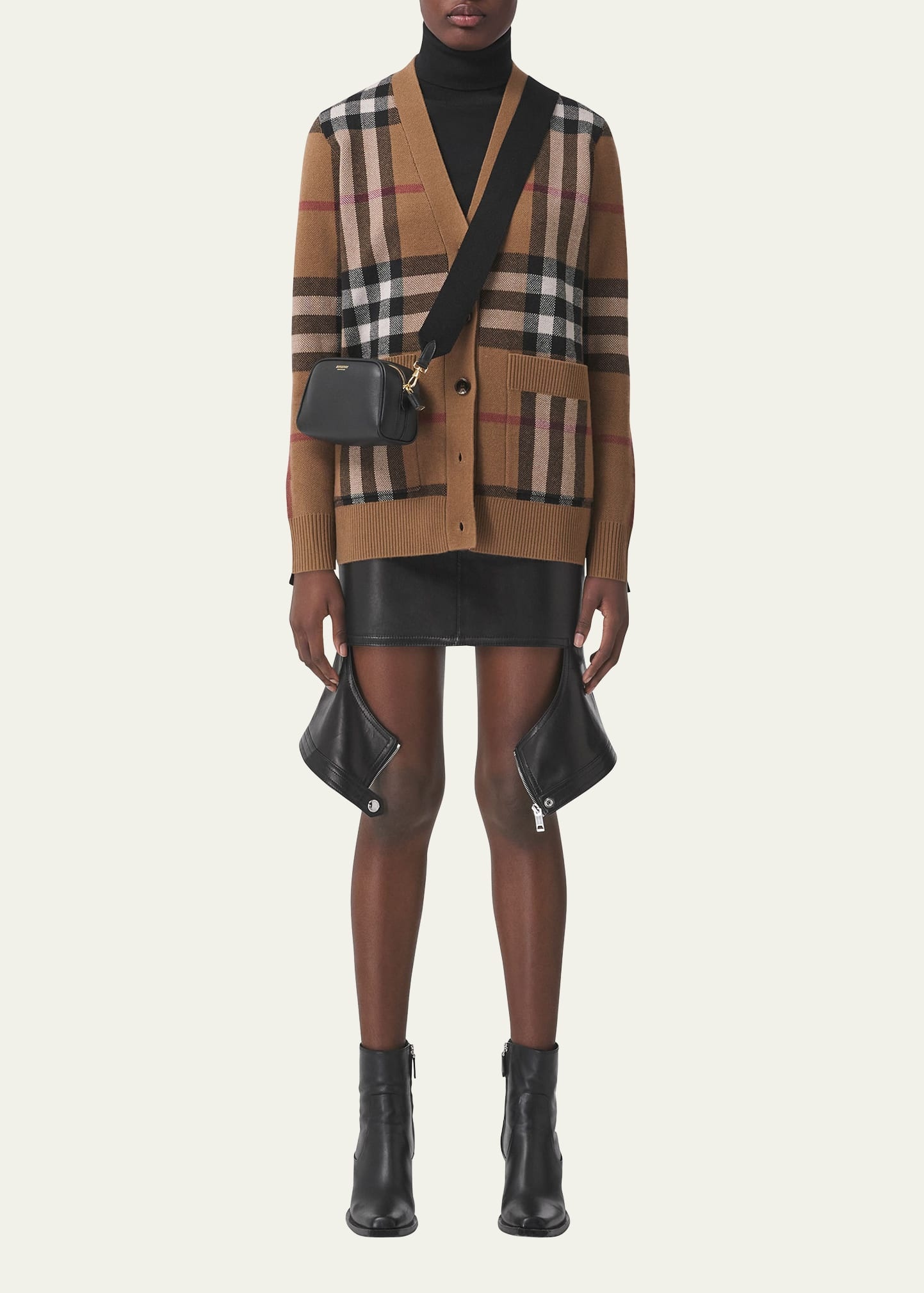 Willah Check Oversized Cardigan - 2