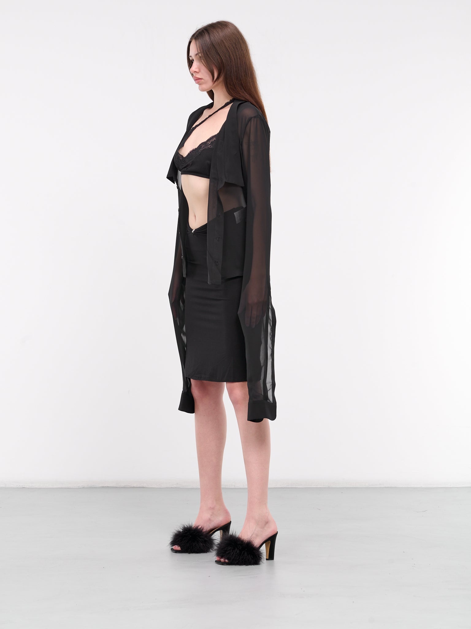 Elongated Sleeves Shirt - 2