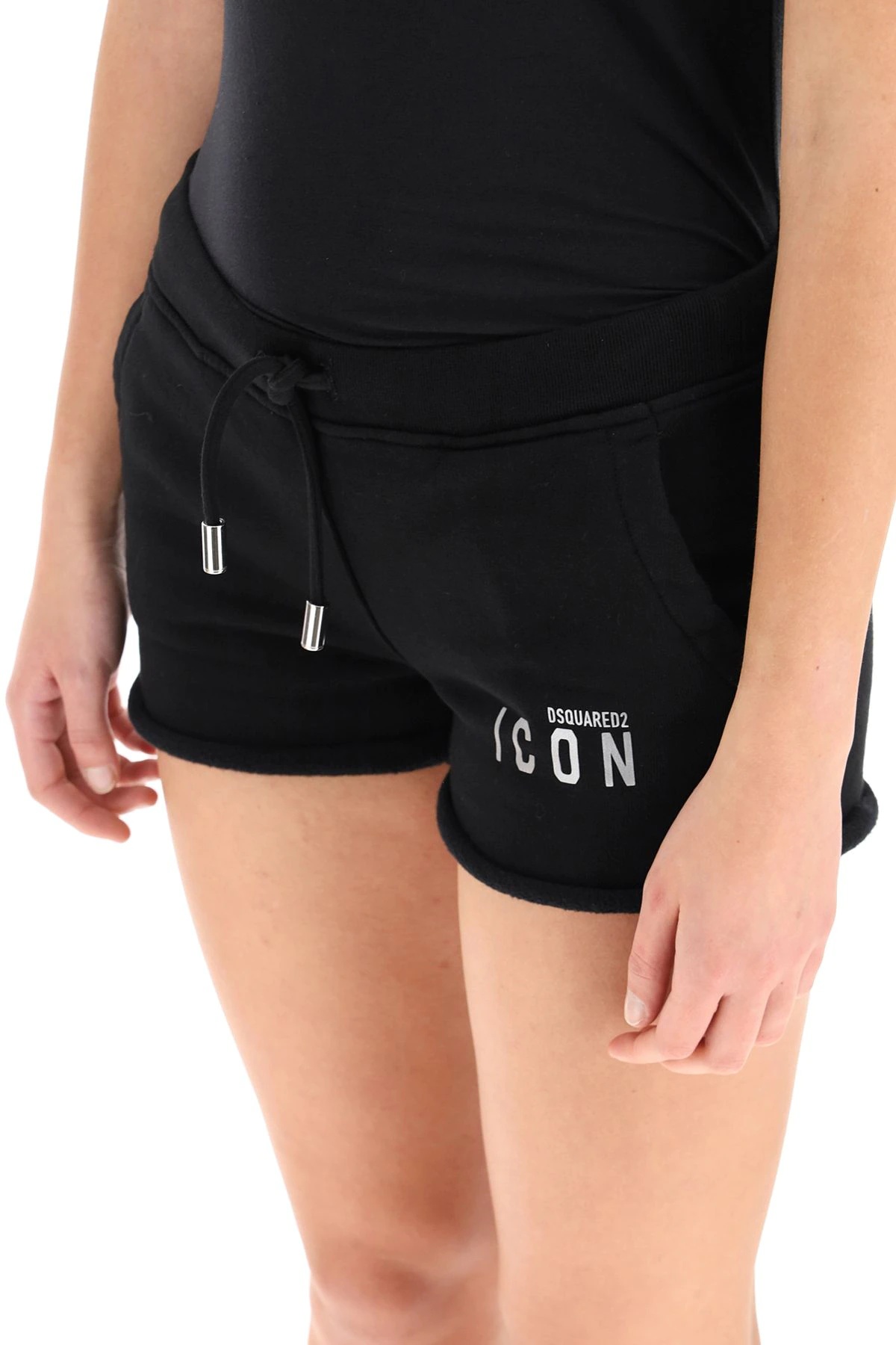 JERSEY SHORTS WITH REFLECTIVE ICON PRINT - 5