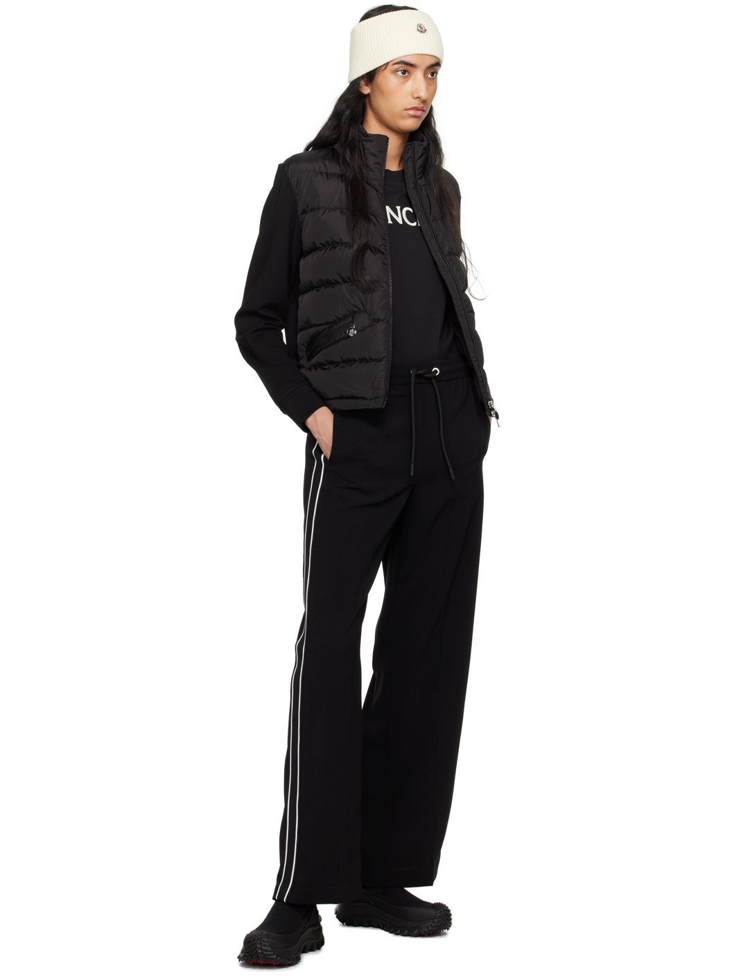 Black Drawstring Lounge Pants - 4