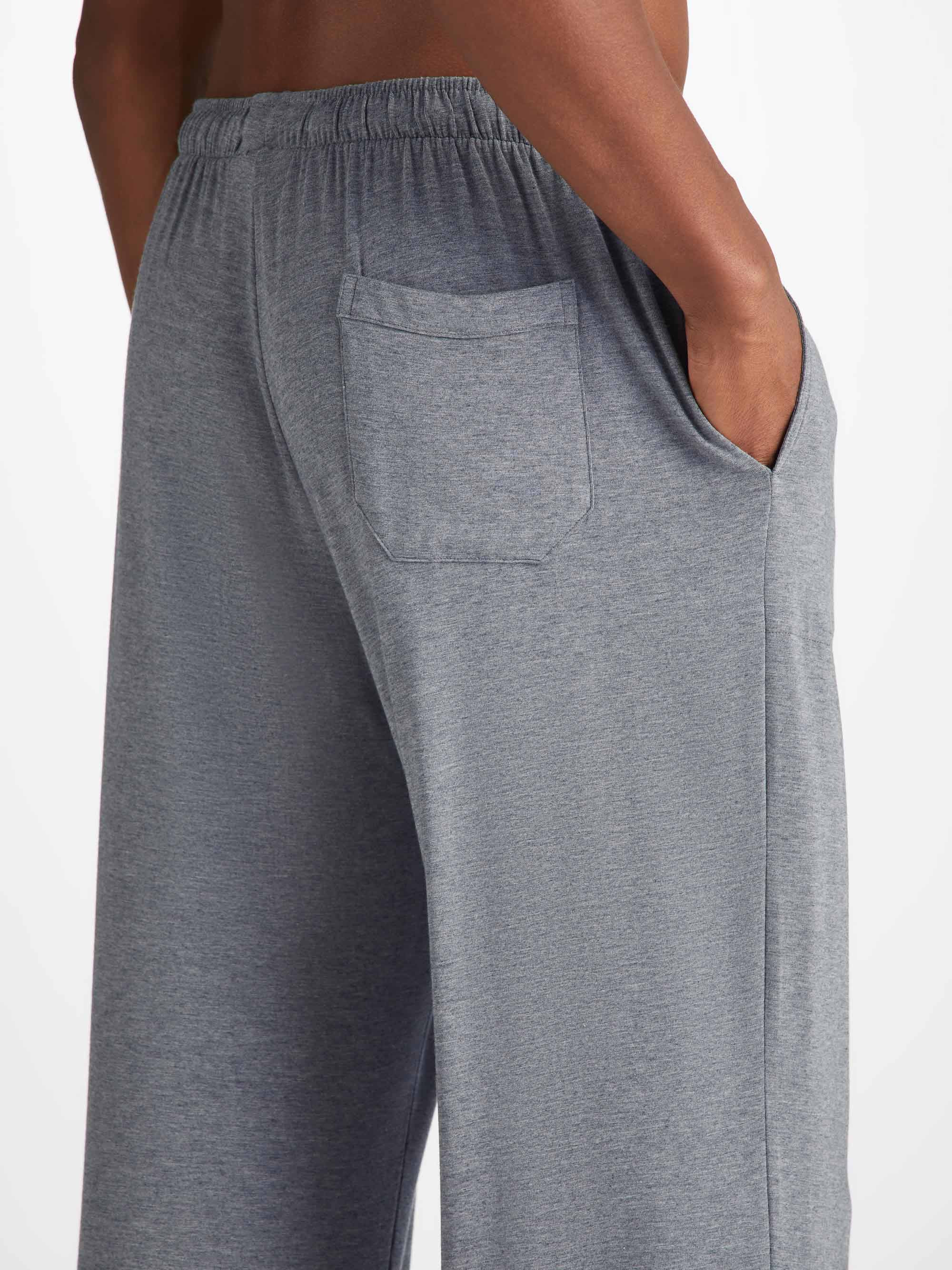 Men's Lounge Trousers Marlowe Micro Modal Stretch Charcoal - 6