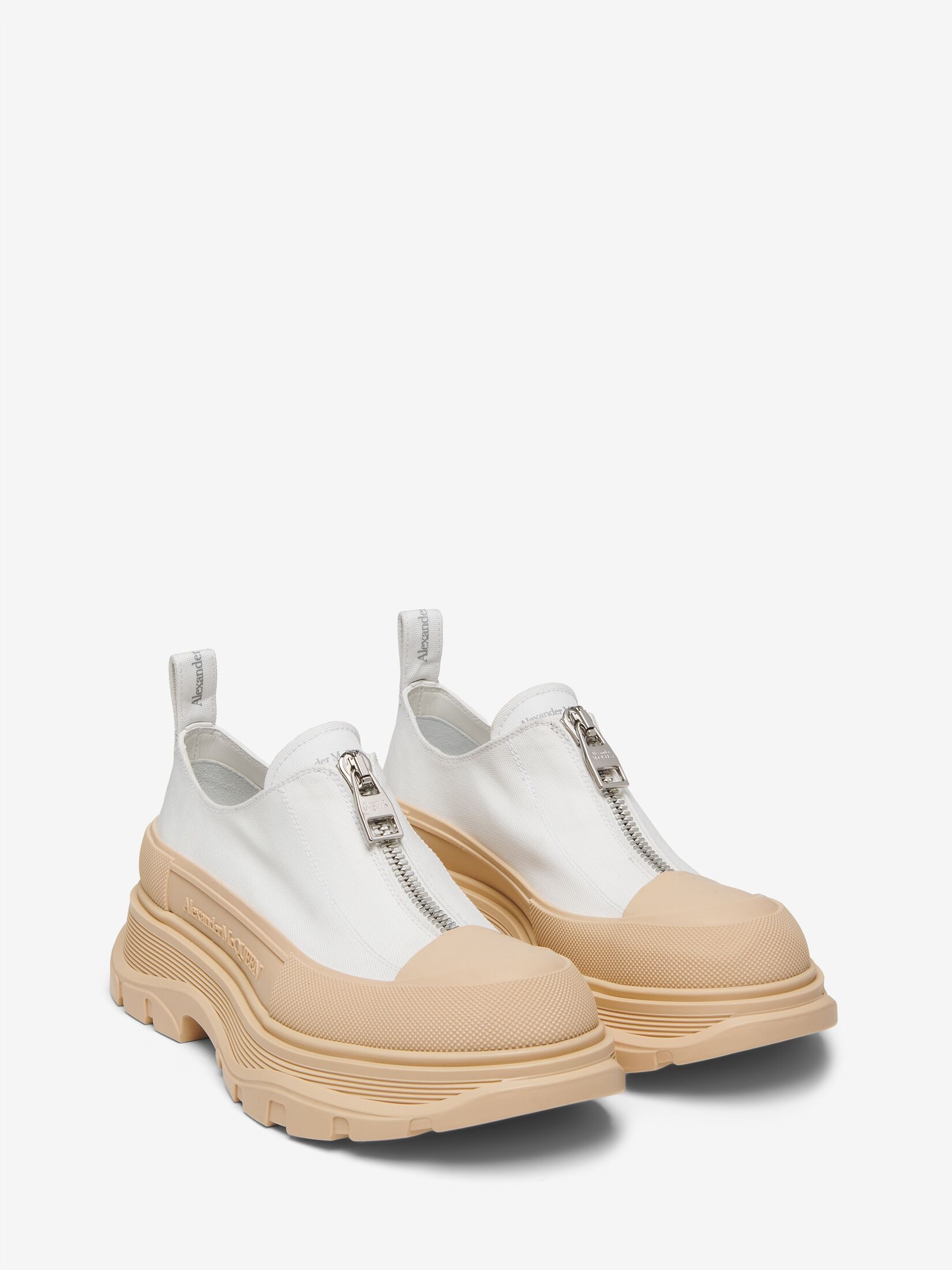 Women's Tread Slick Zip Up in White/oat - 2