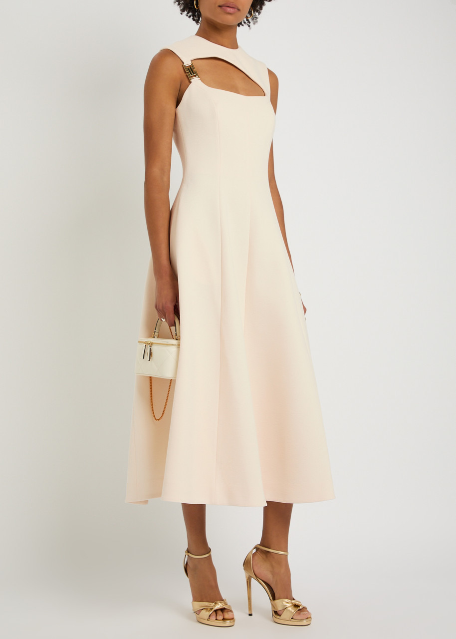 Rebecca Vallance Freja Cut-out Crepe Midi Dress - 4