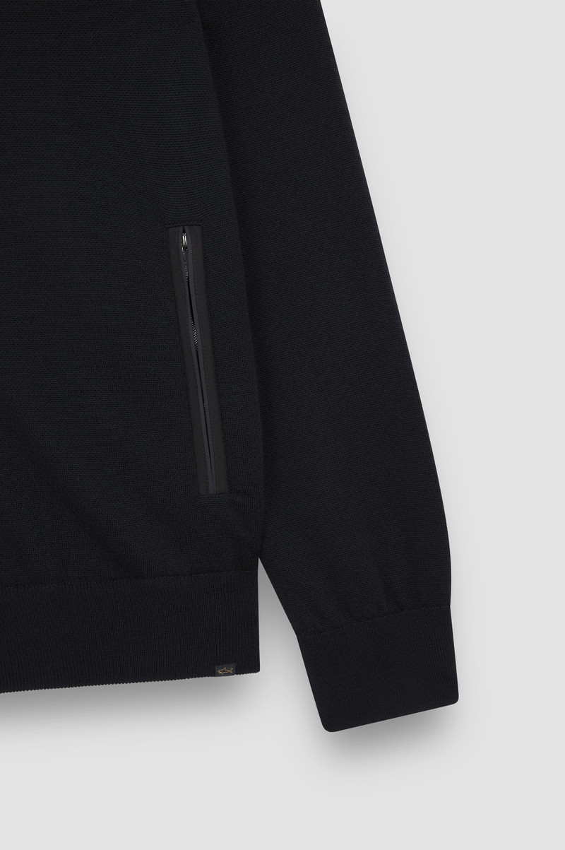 SOFT COOL TOUCH WOOL ZIP-UP SWEATER WITH TYPHOON® PLATINUM DETAILS 7