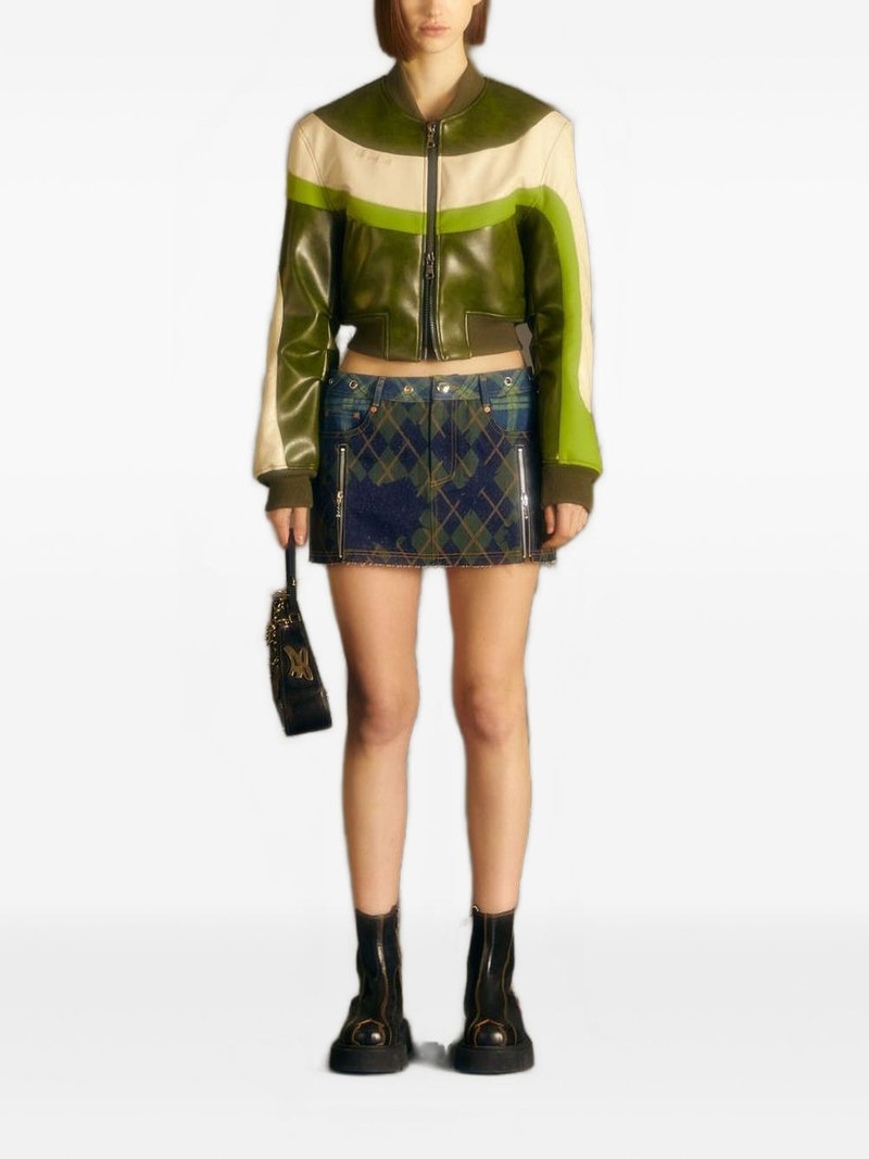 Andersson Bell argyle-pattern skirt outlook