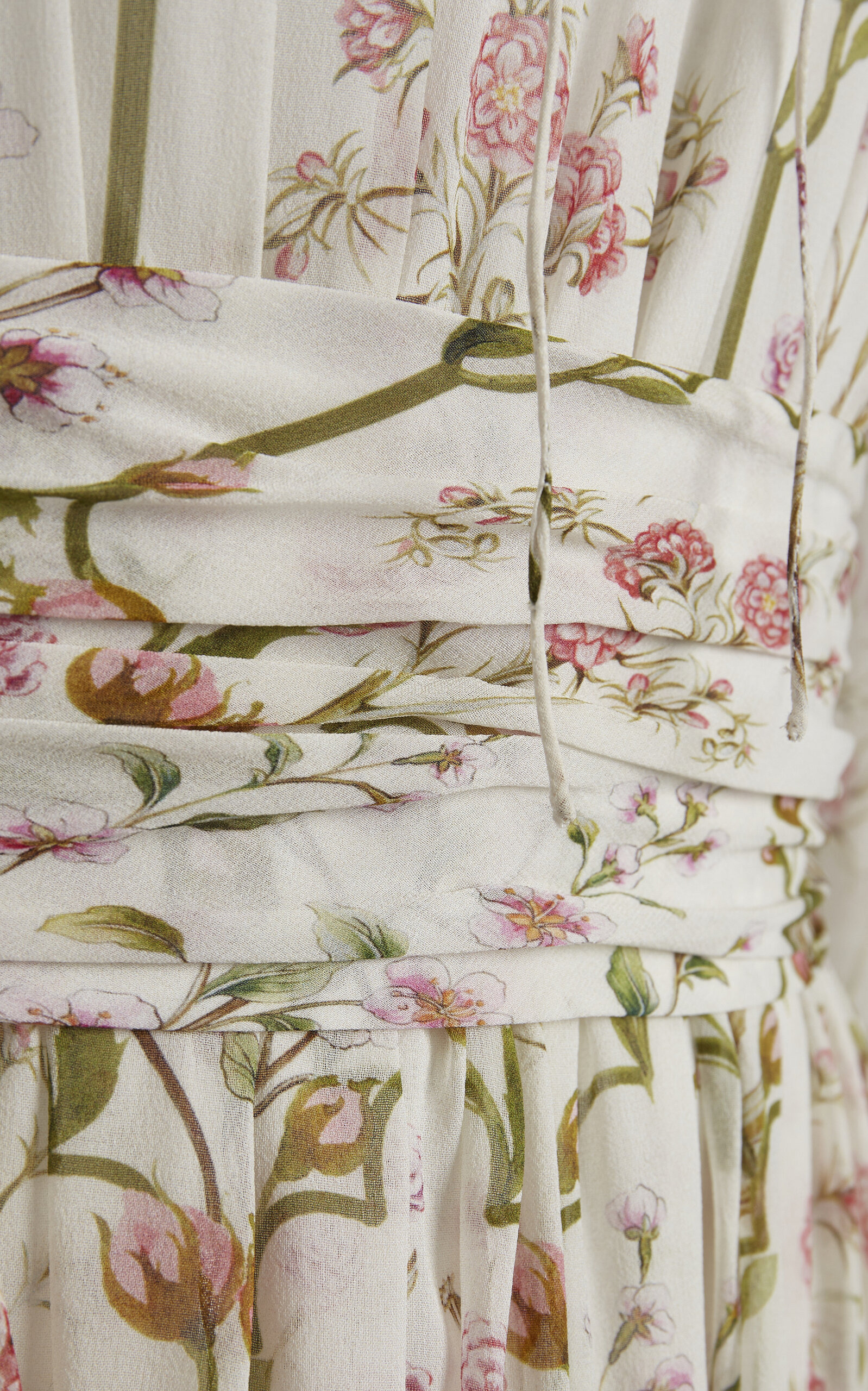 Printed Georgette Maxi Dress ivory - 4