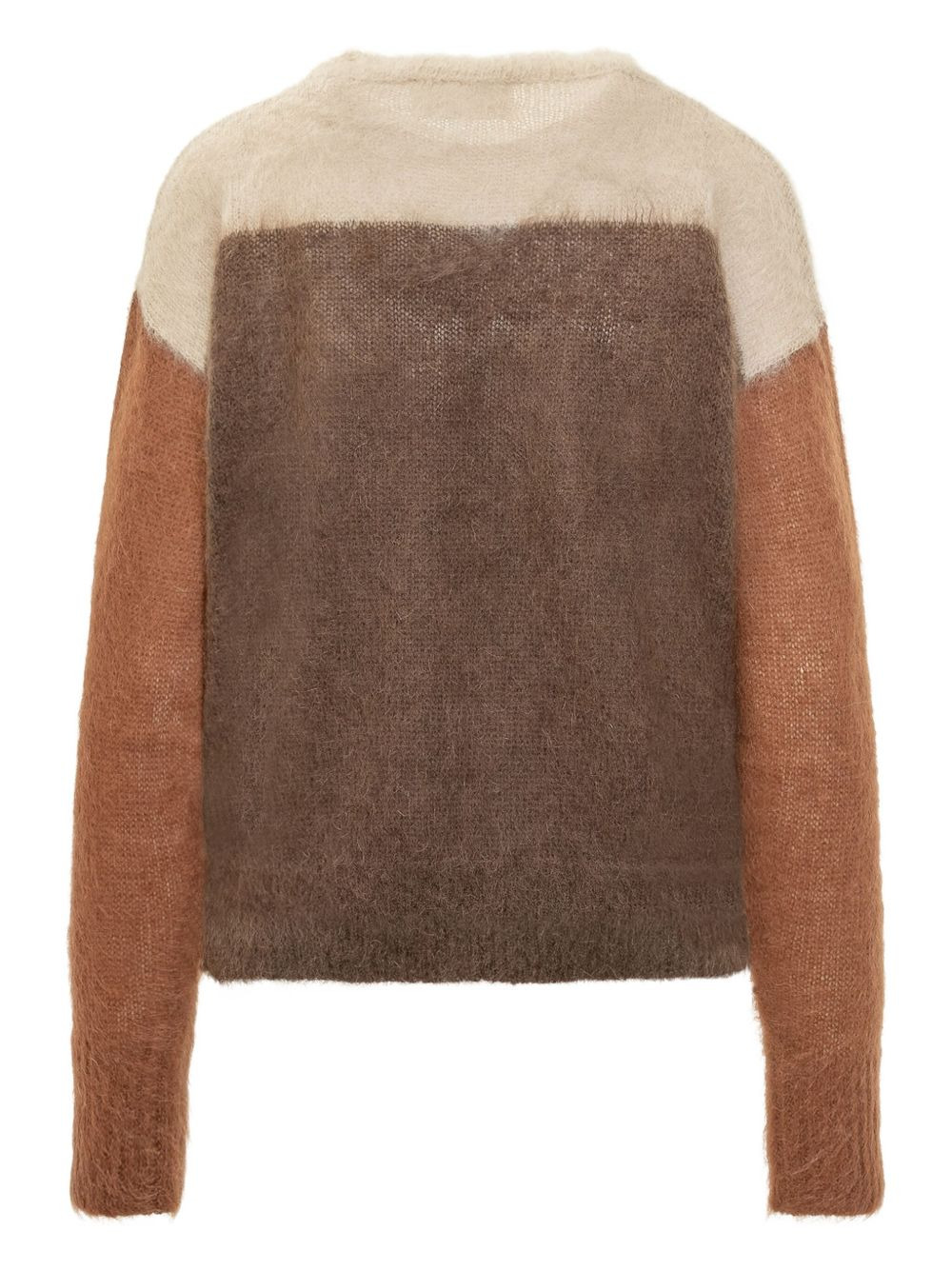 colour-block long-sleeves sweater - 2