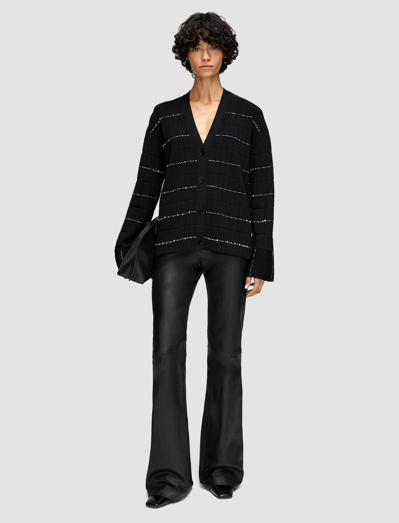 JOSEPH Fragmented Stripes Cardigan outlook