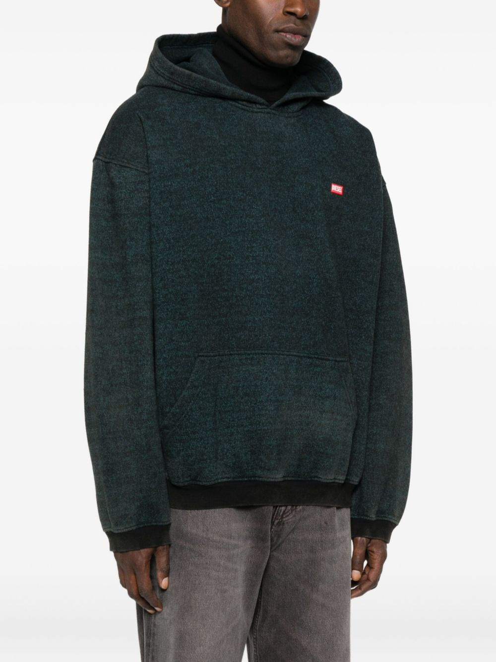 logo-patch hoodie - 3