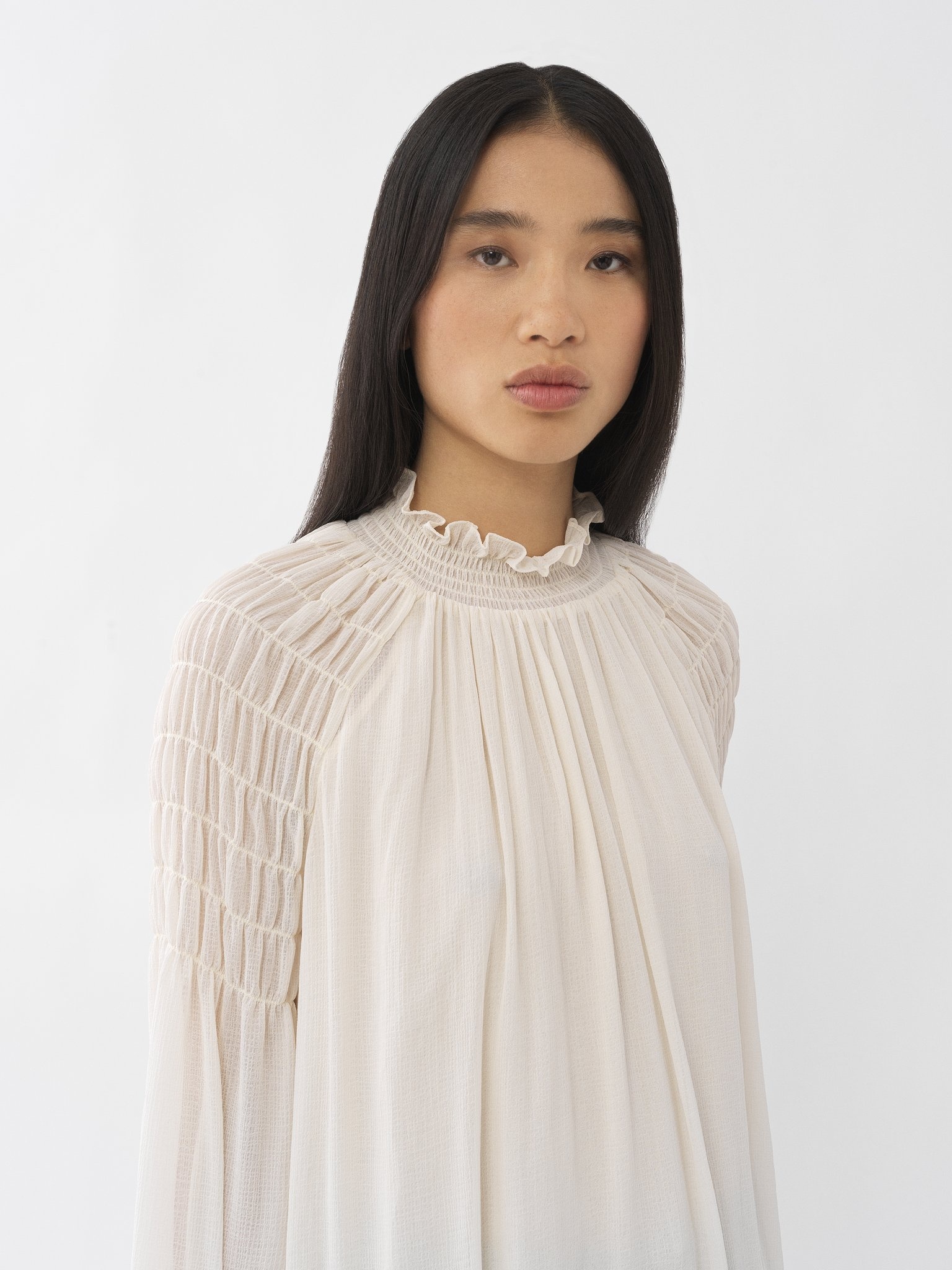 SMOCKED BLOUSE - 2