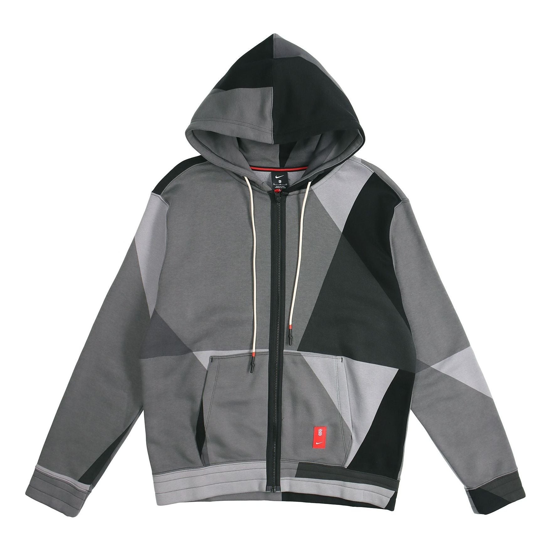 Nike Kyrie Irving Colorblock Zipper Hooded Jacket 'Grey' BV9286-010 - 1