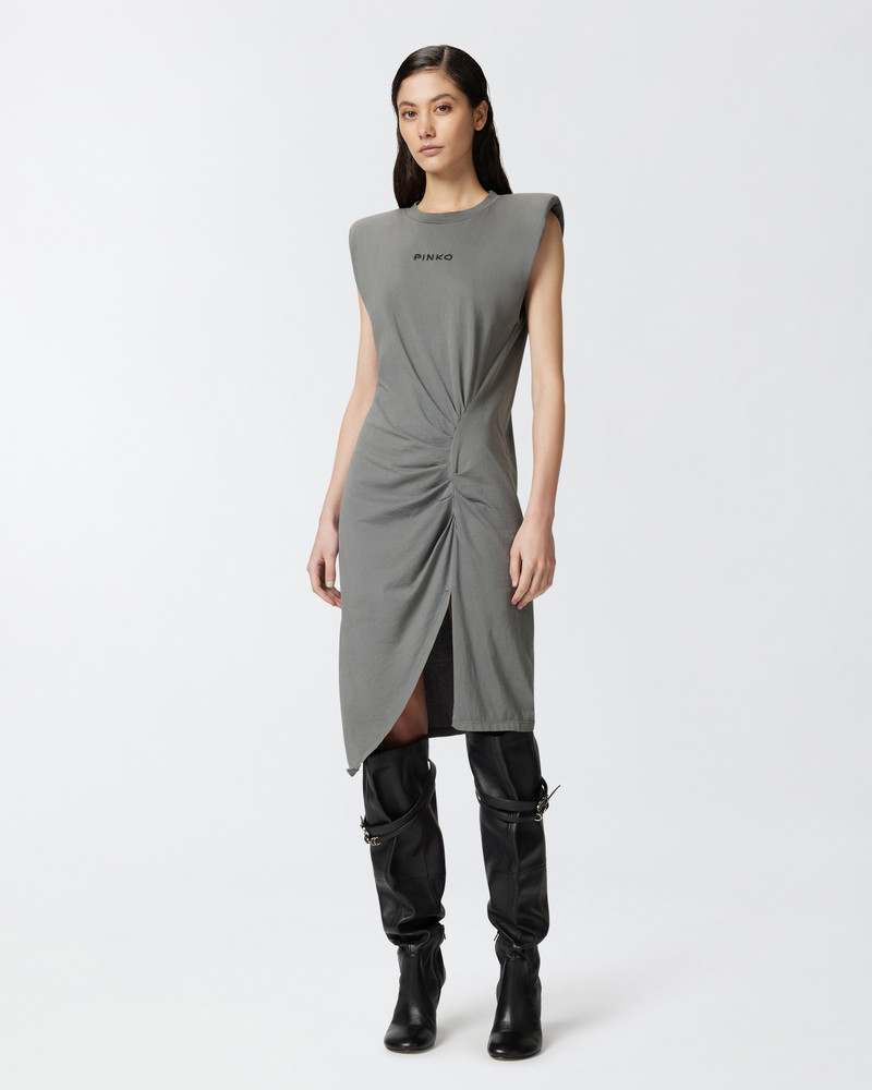 PINKO KNITTED MIDI DRESS WITH PADDED SHOULDERS outlook
