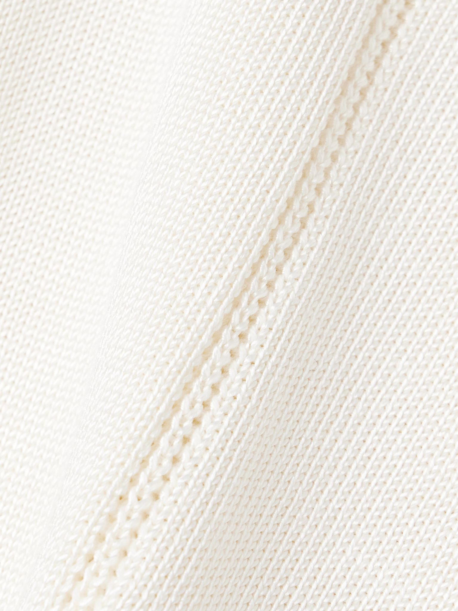 Emily pointelle-knit tank Off-white - 4