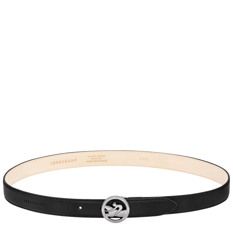 La Médaille Longchamp Ladies' belt Black - Leather 1