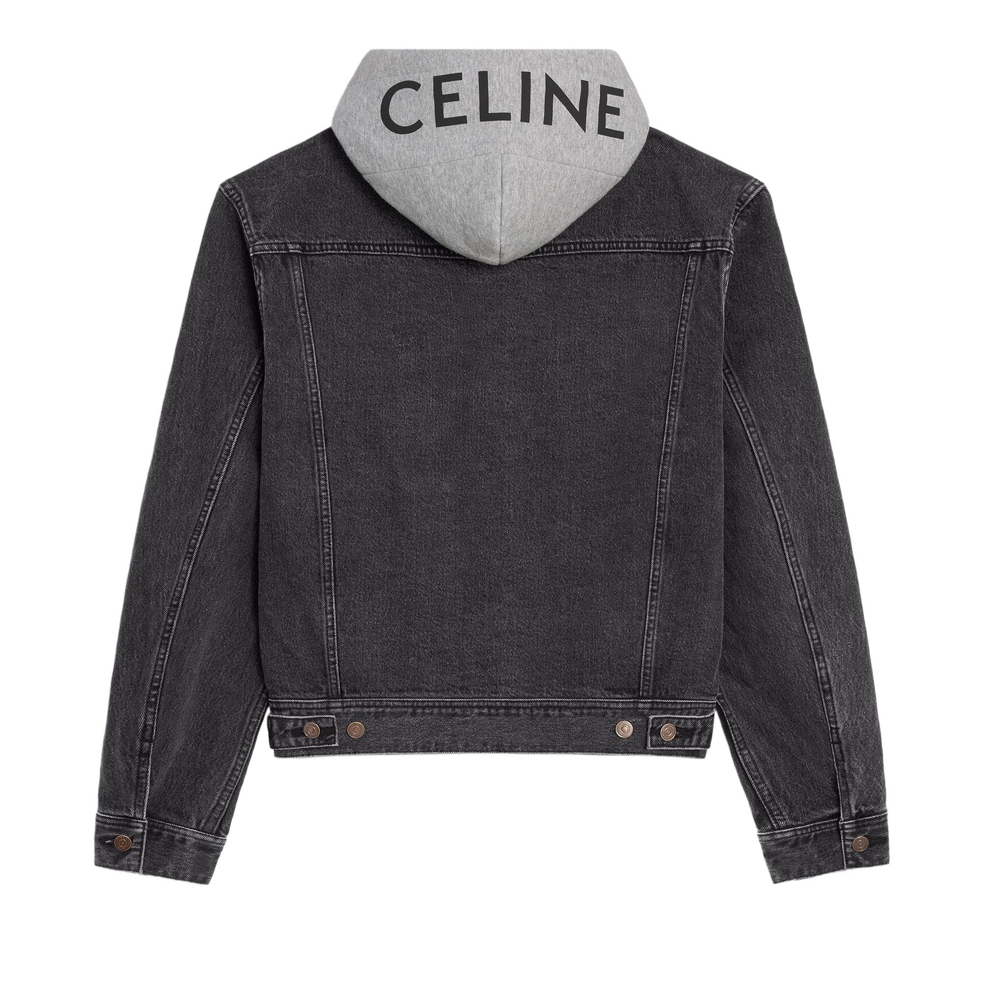 CELINE CELINE Trucker Jacket 'Charcoal Wash' | goat | REVERSIBLE