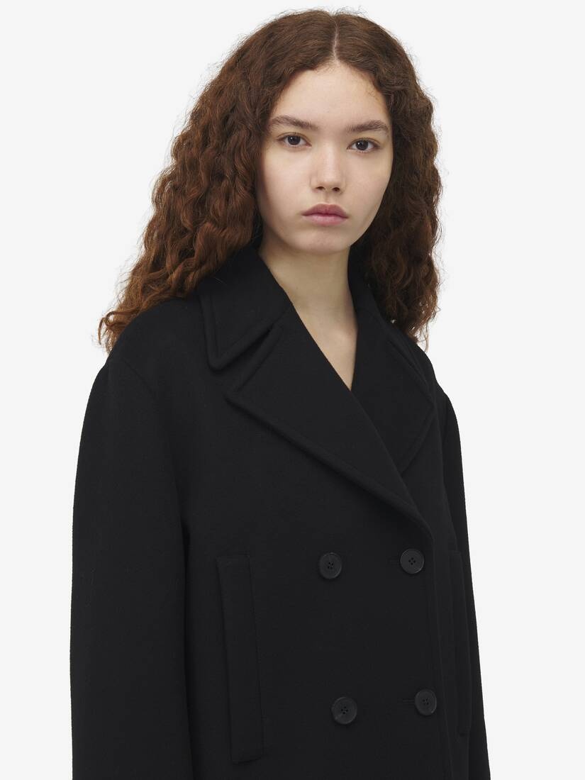 Wool Felt Peacoat - 6