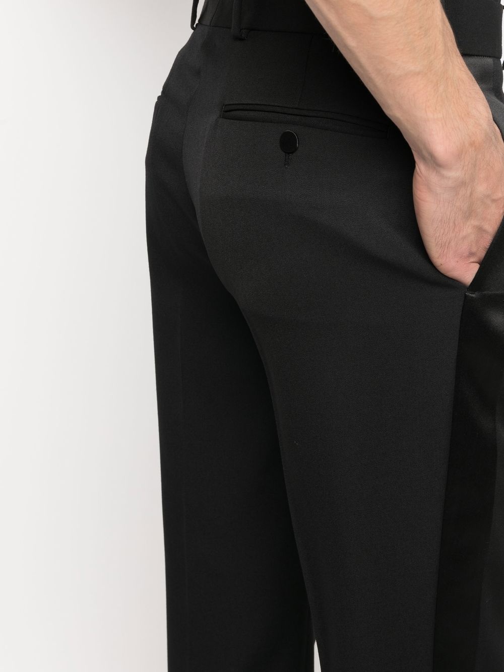 straight-leg tailored trousers - 5