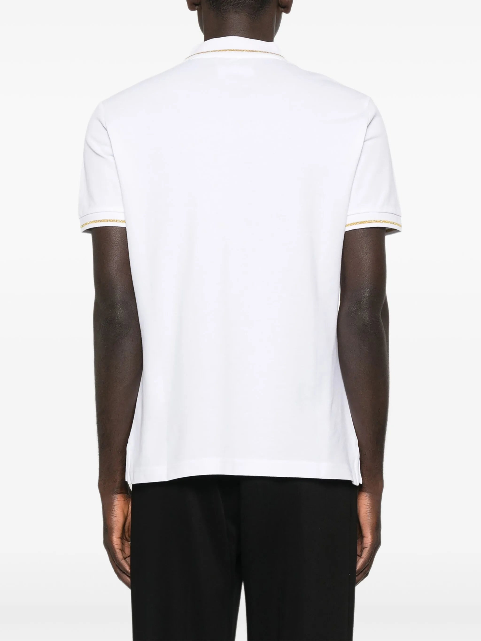 Versace Jeans Couture Gold-trimmed Logo-detail  Polo Shirt - 4