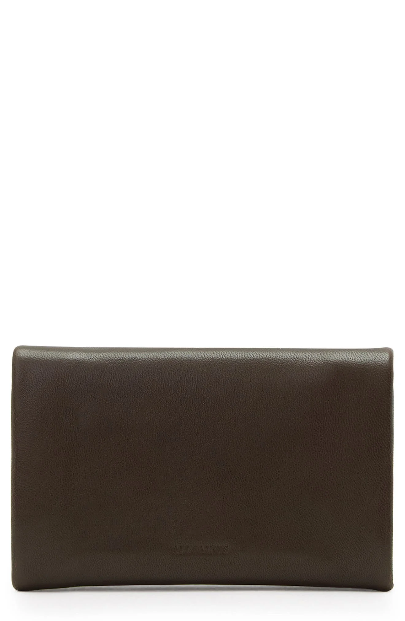 AllSaints Harluna Leather Bifold Wallet in Fango Brown at Nordstrom - 1