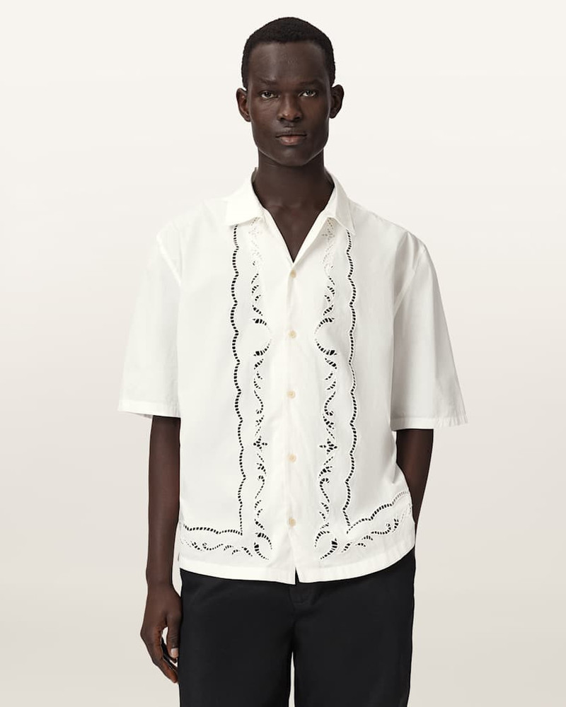ALLSAINTS FIELD OVERSIZED SHORT SLEEVE COTTON SHIRT outlook