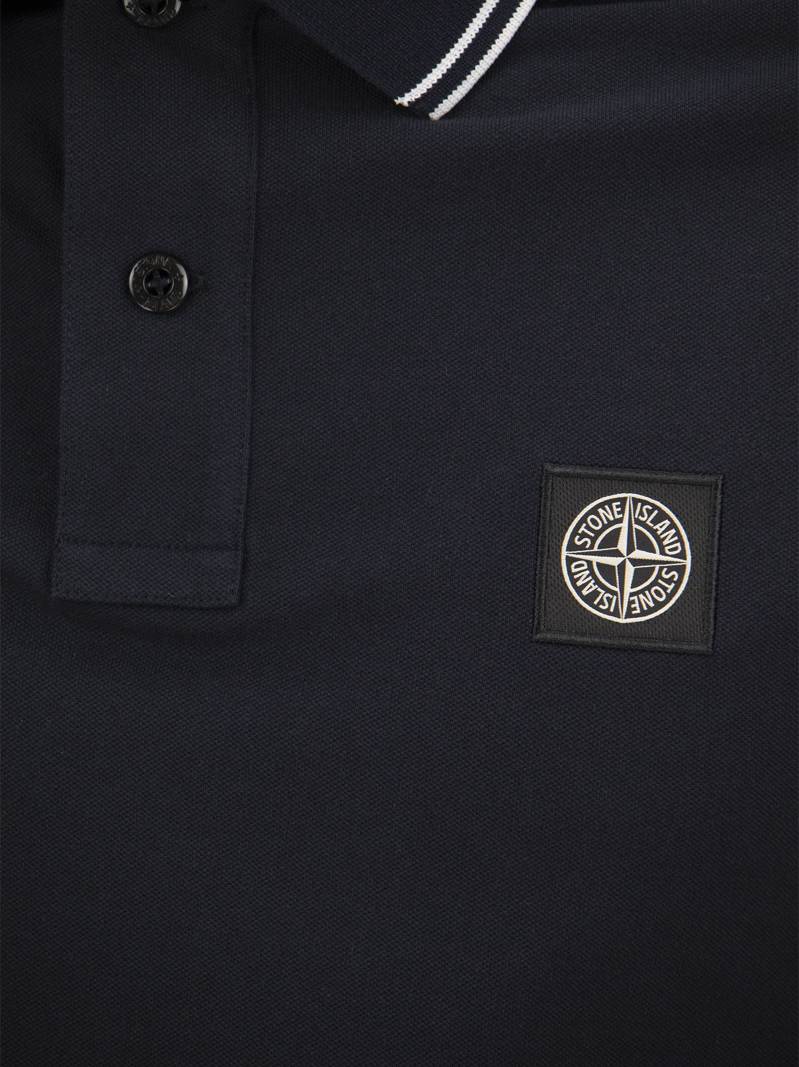 Stone Island Men Slim Cotton Polo Shirt - 4